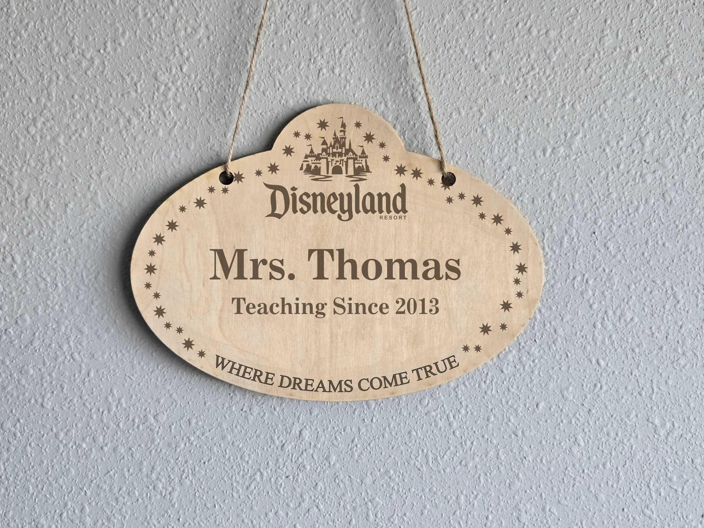 Teacher Classroom Sign Inspired by Disney Cast Member Badge