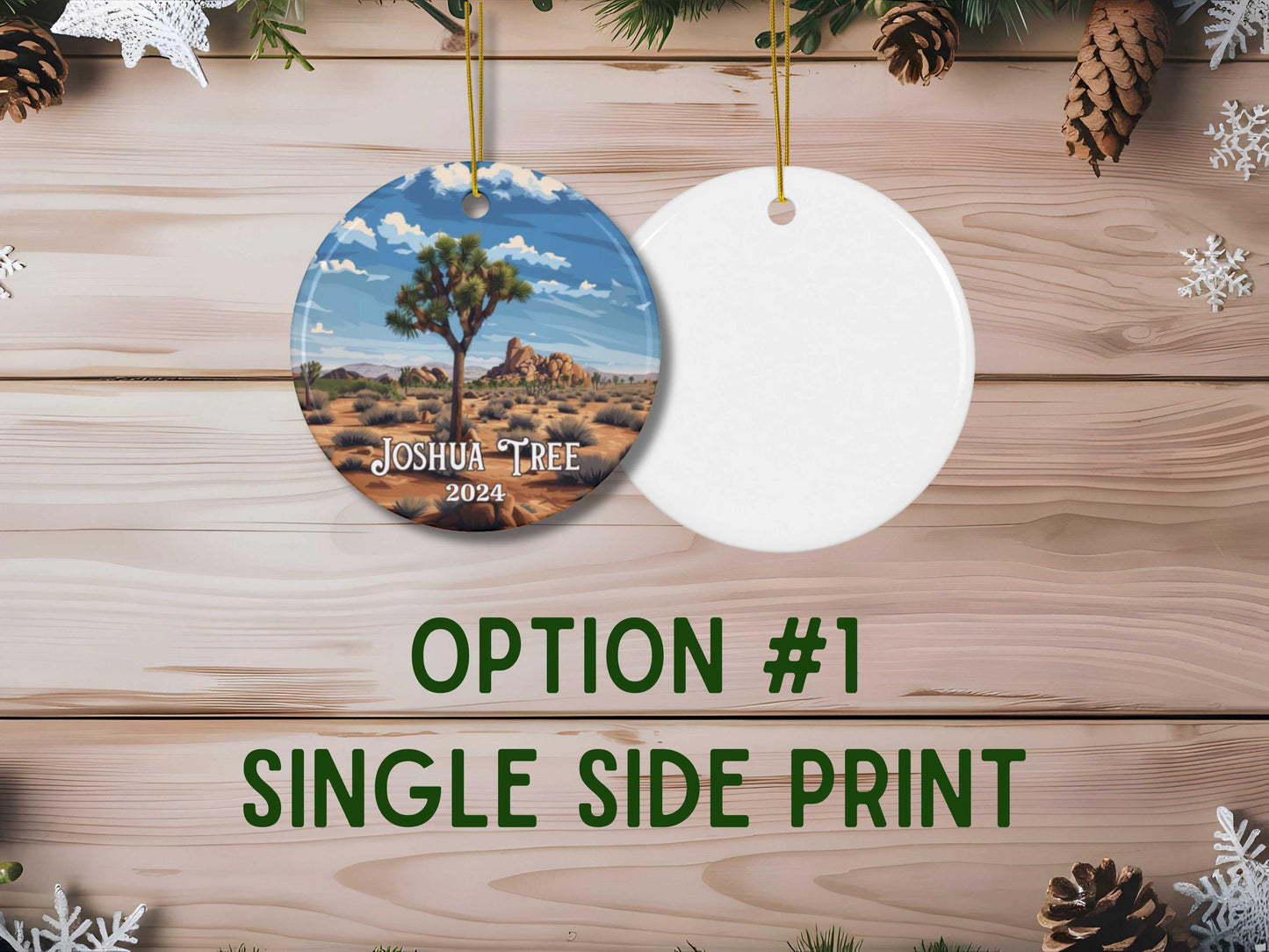 Joshua Tree Illustrated Ornament