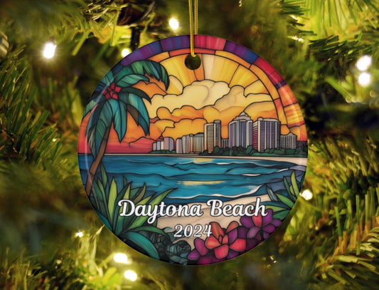 Daytona Beach Christmas Ornament