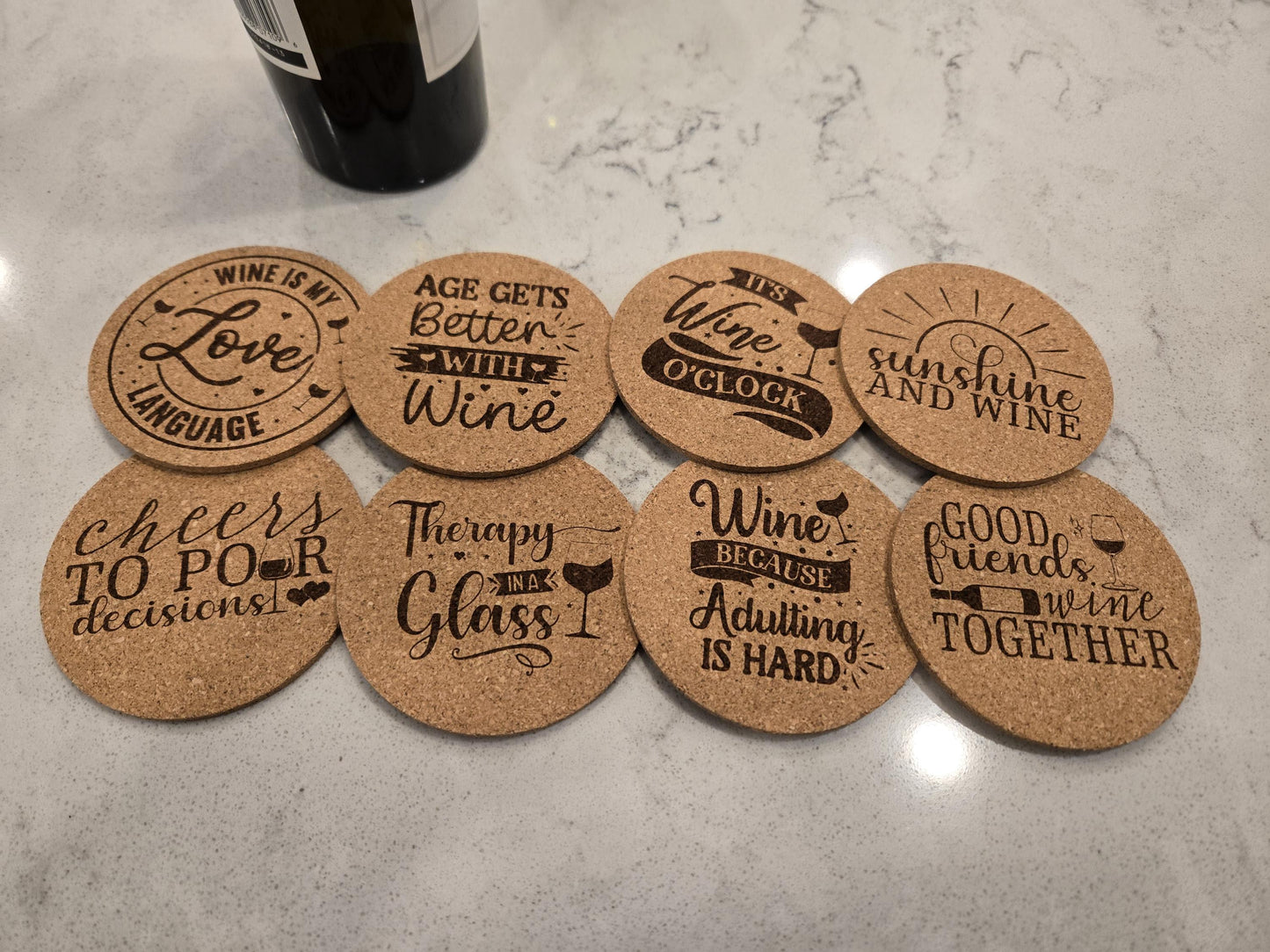 Set of 4 Wine Drinkers Coasters