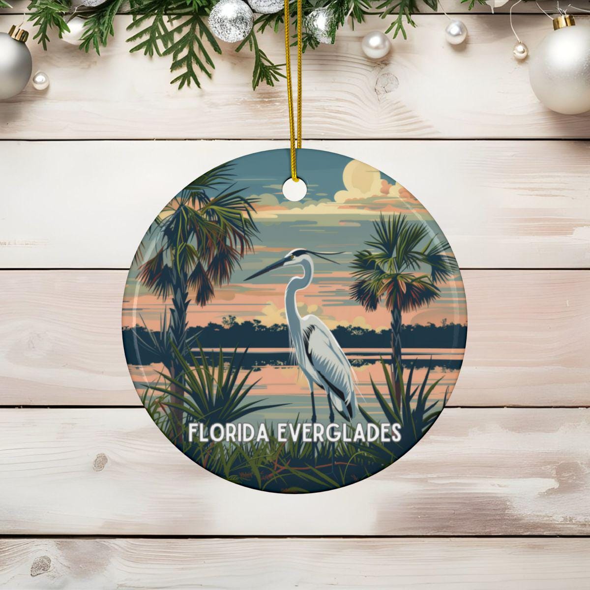 Florida Everglades National Park Christmas Ornament