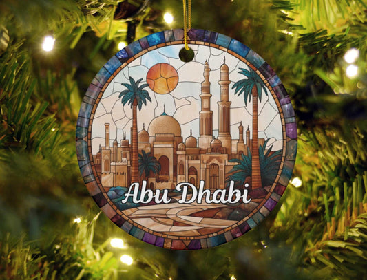 Abu Dhabi Stained Glass Style Ornament
