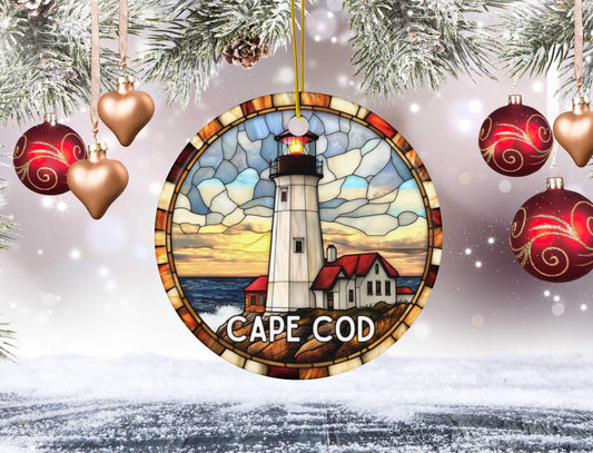 Cape Cod Faux Glass Style Ornament
