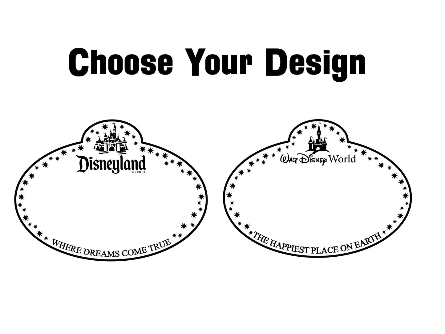 Disney Cast Member Badge Sign, Disneyland & Disney World