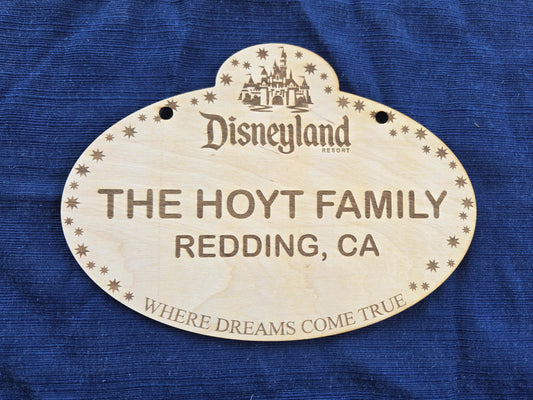 Disney Cast Member Badge Sign, Disneyland & Disney World