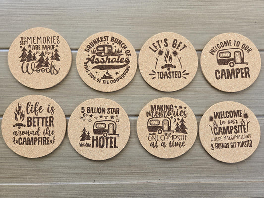 8 Pack of RV Camping Coasters