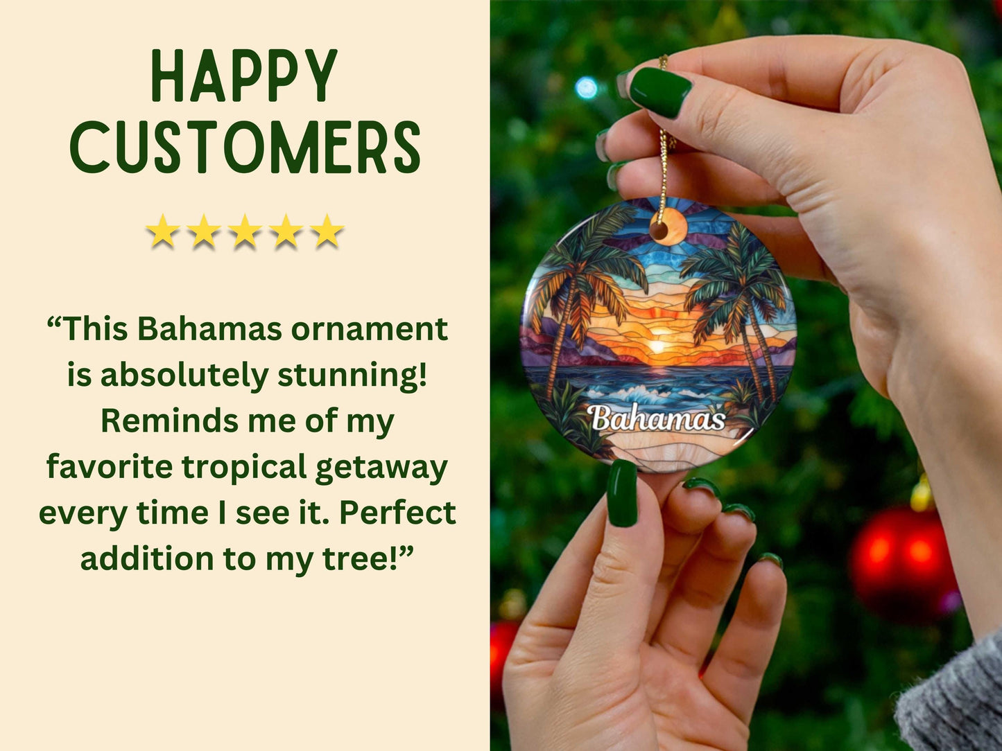Bahamas Christmas Ornament