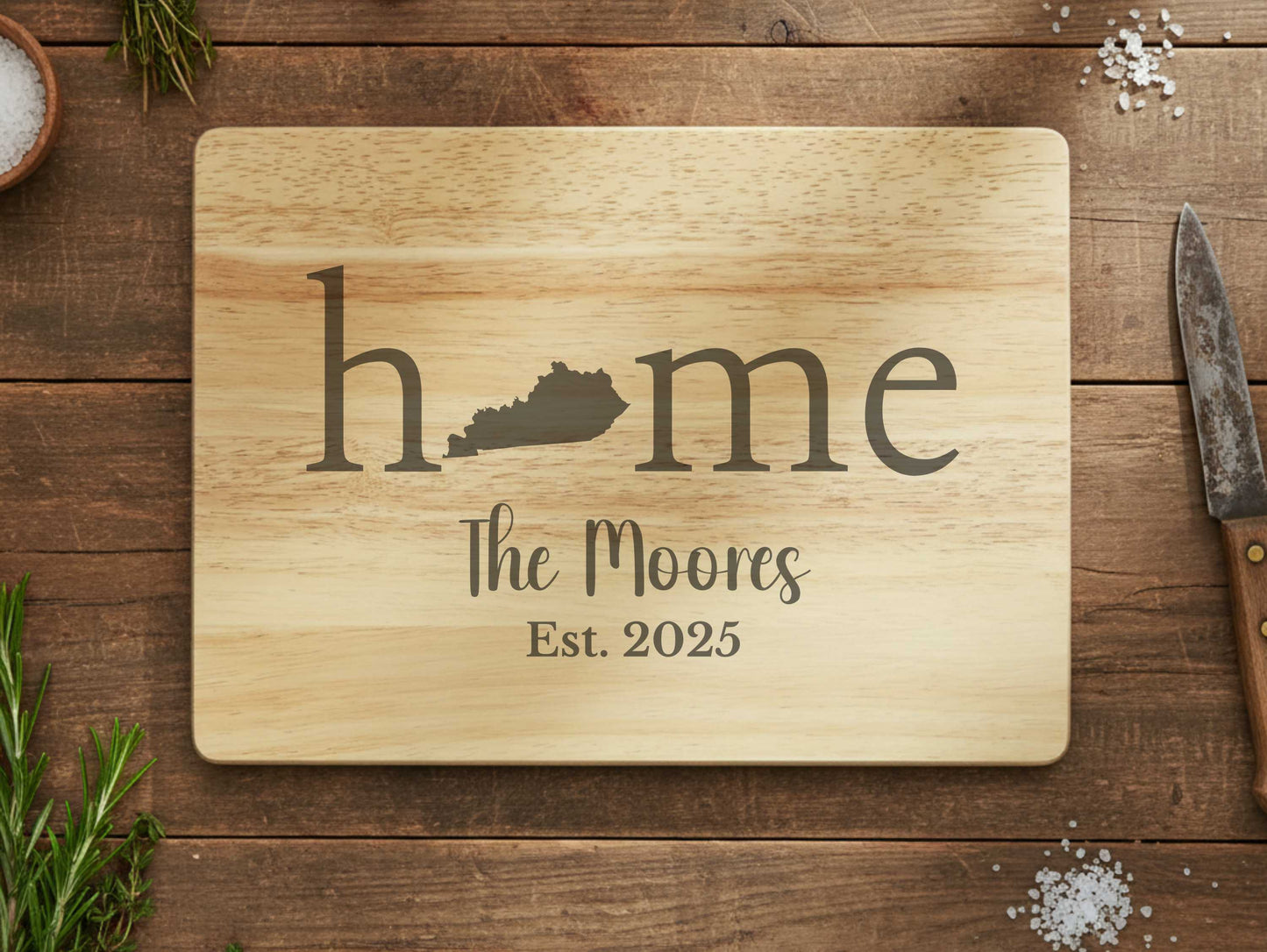 Kentucky Home Engraved Cutting Board
