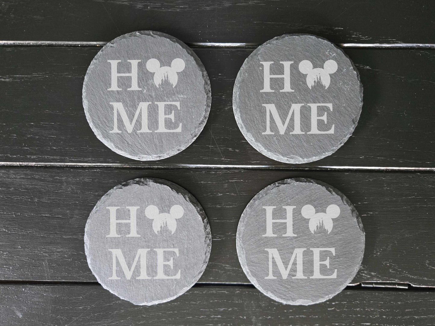 Set of Four Round Disney Home Coasters