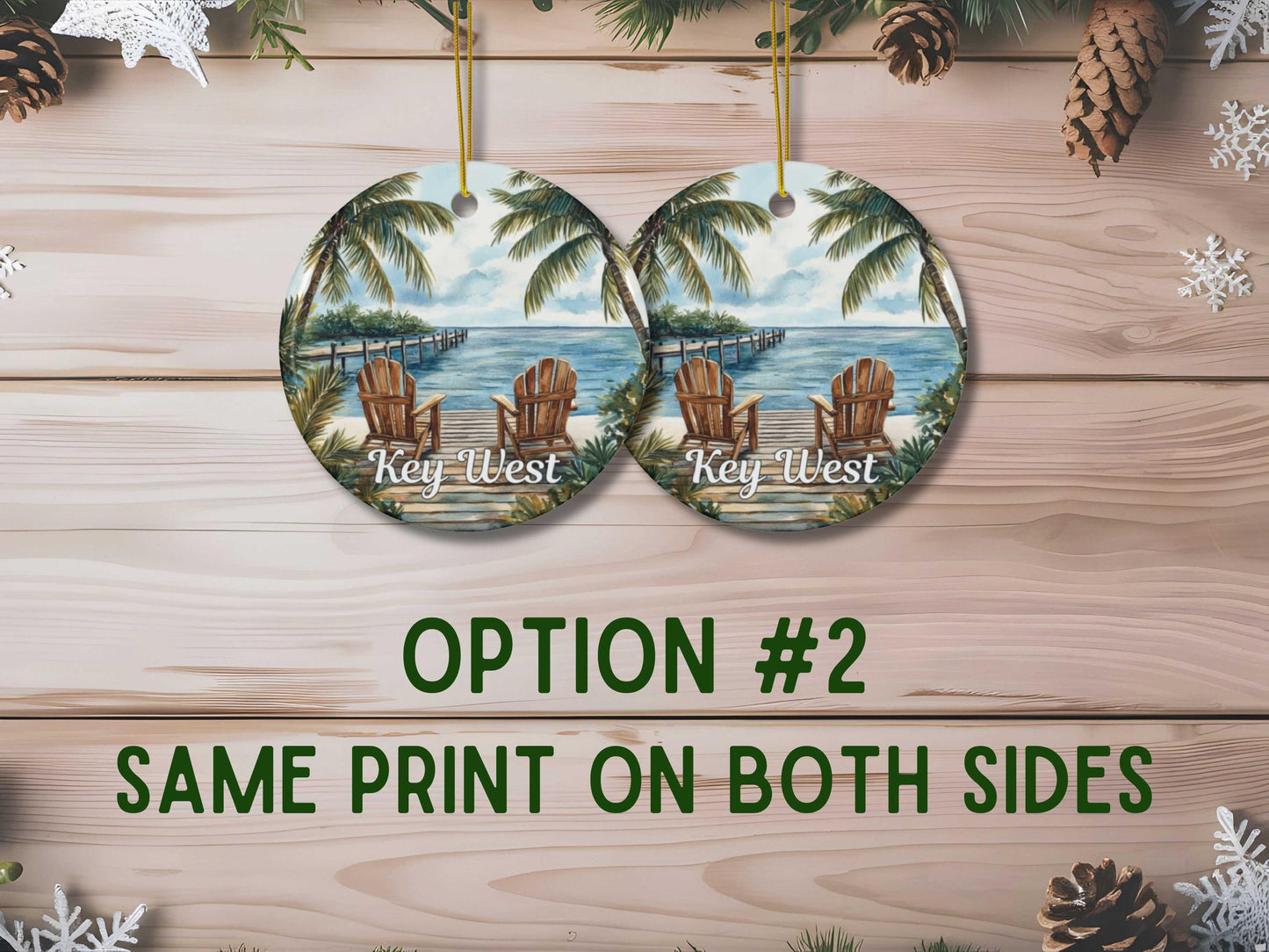 Florida Keys Illustrated Ornament