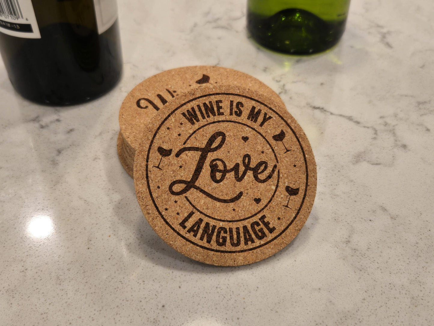 8 Pack Wine Drinking Coasters