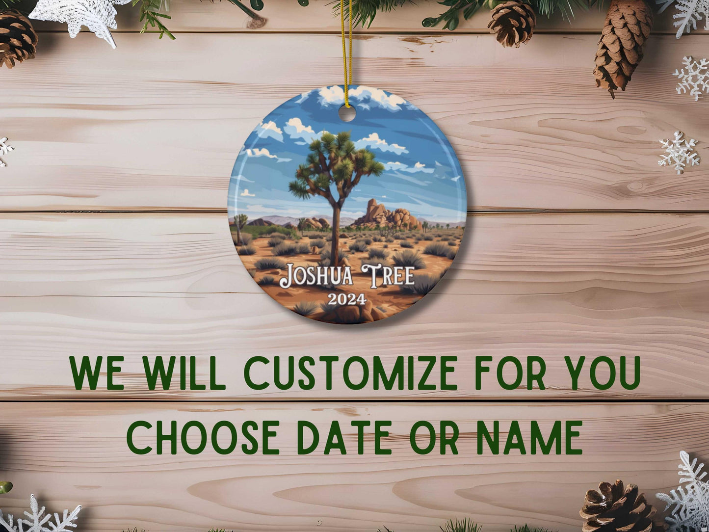 Joshua Tree Illustrated Ornament