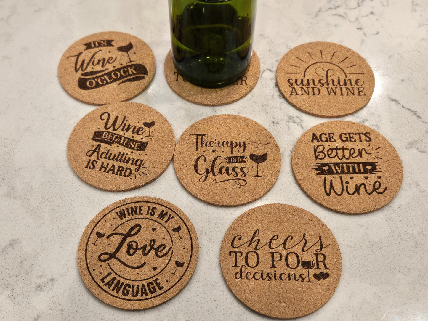 Set of 4 Wine Drinkers Coasters