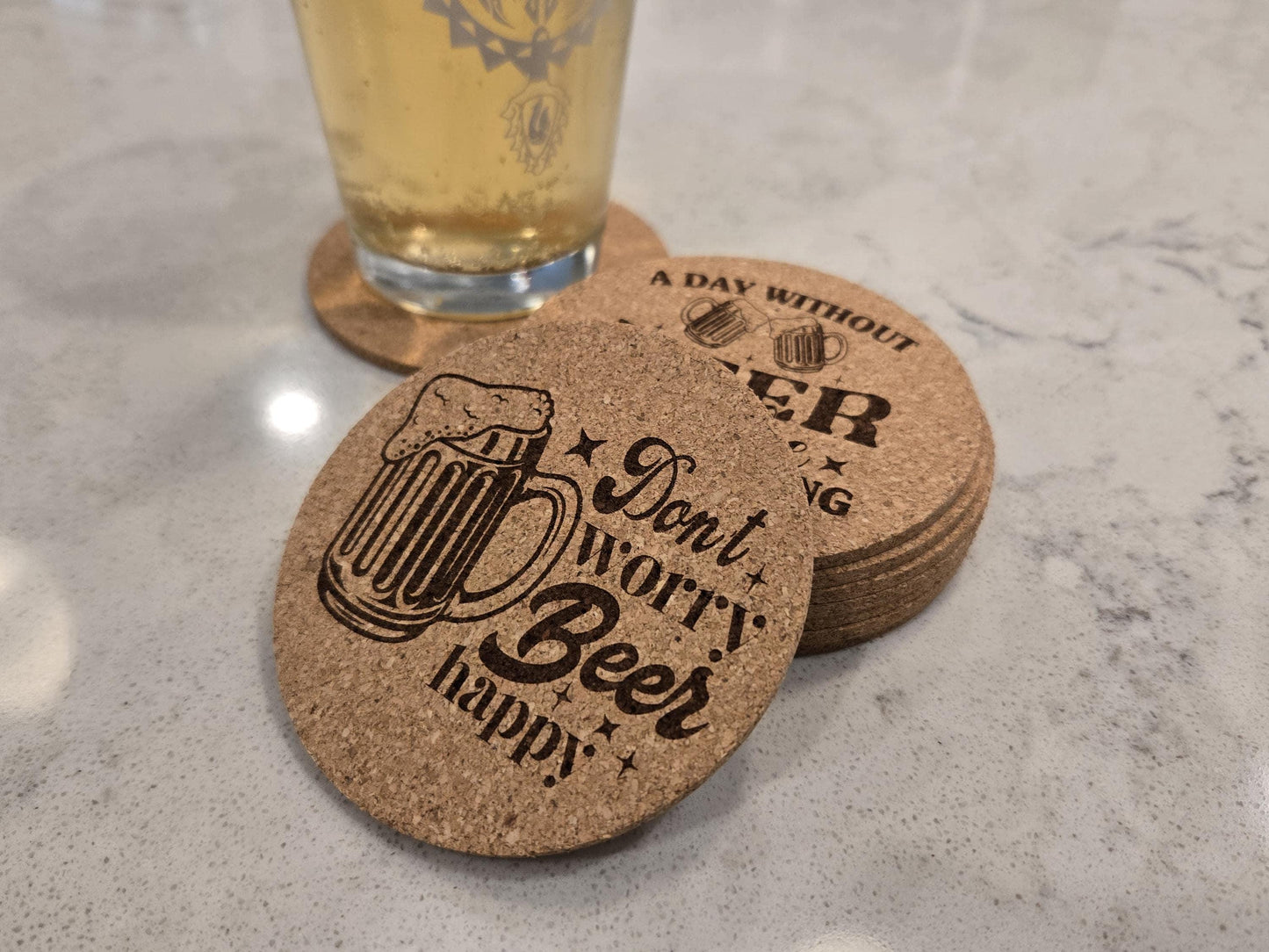Set of 4 Beer Drinking Coasters