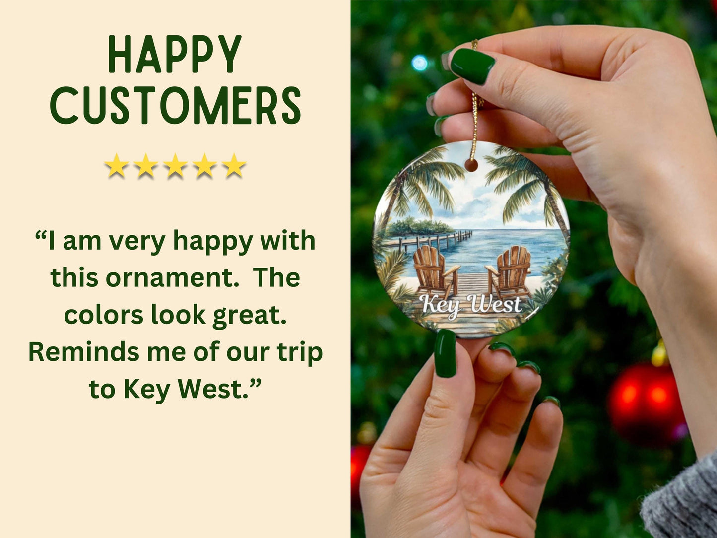 Florida Keys Illustrated Ornament