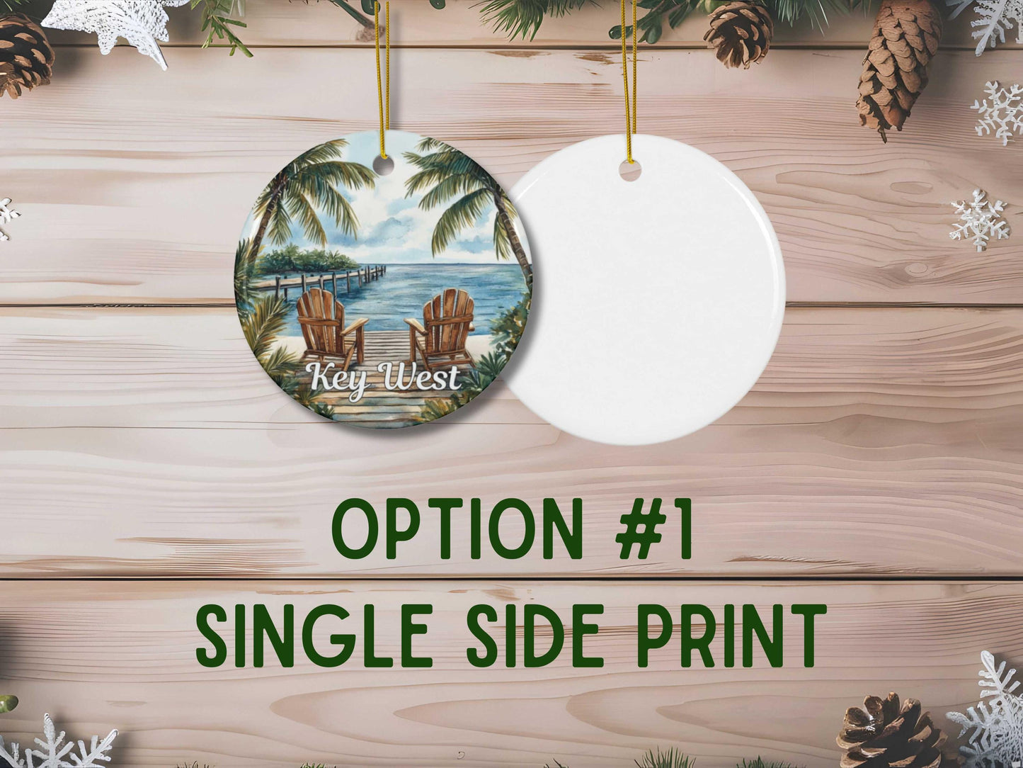 Florida Keys Illustrated Ornament