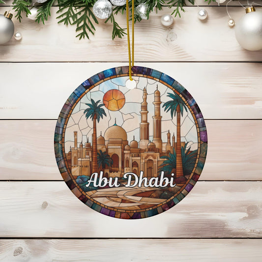 Abu Dhabi Stained Glass Style Ornament