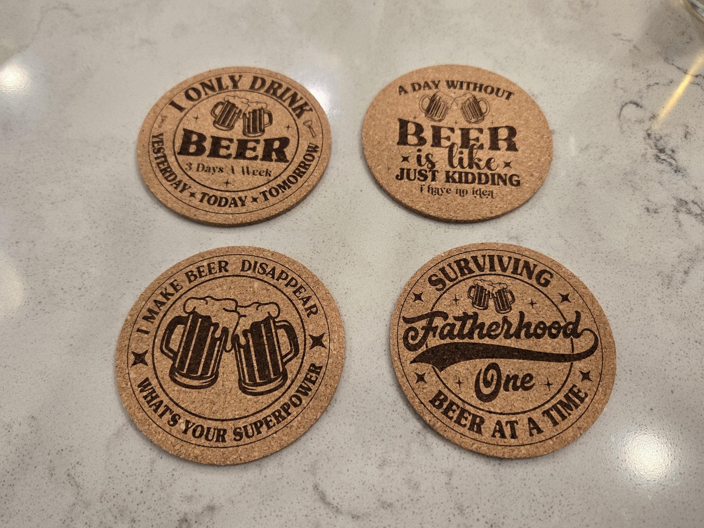 8 Pack of Funny Beer Drinking Coasters