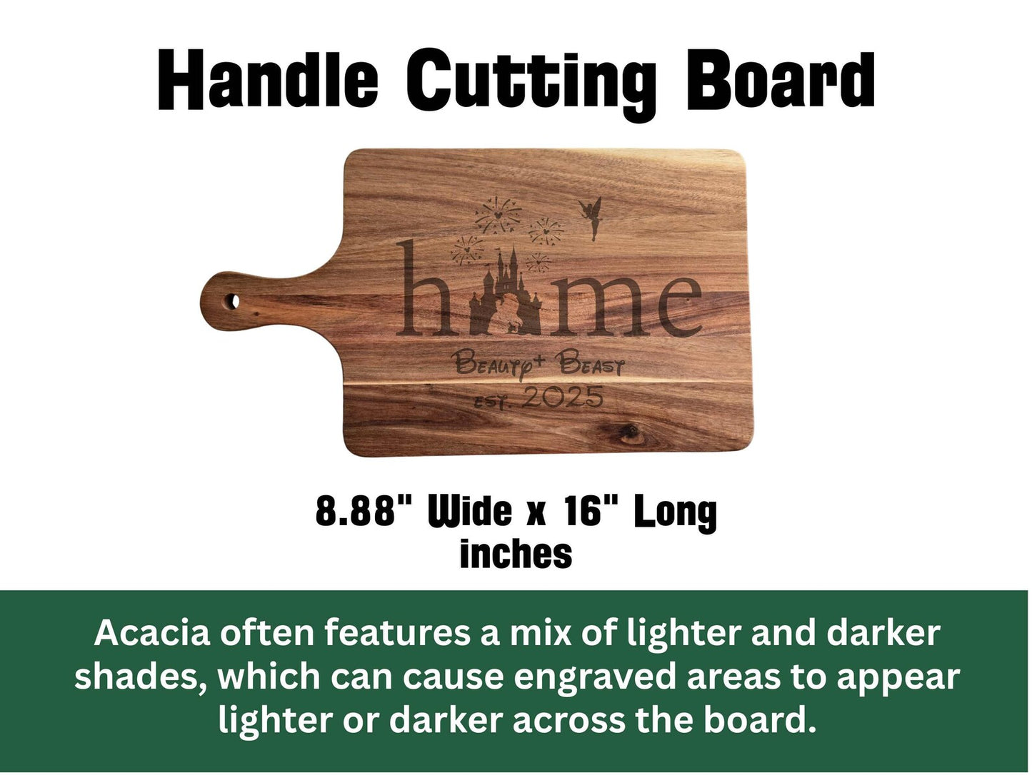 Engraved Mickey & Minnie Cutting or Charcuterie Board