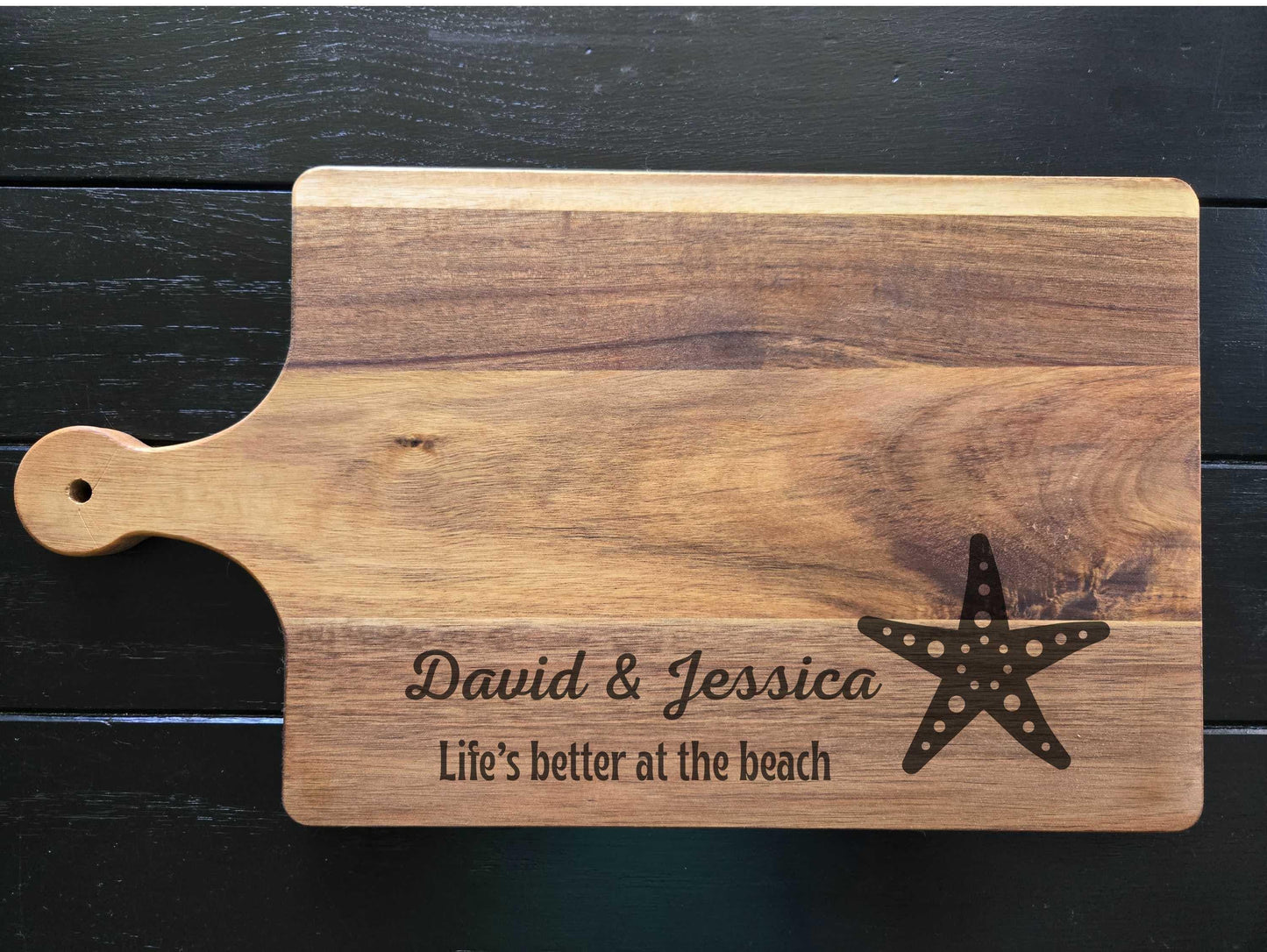 Starfish Beach Themed Cutting Board