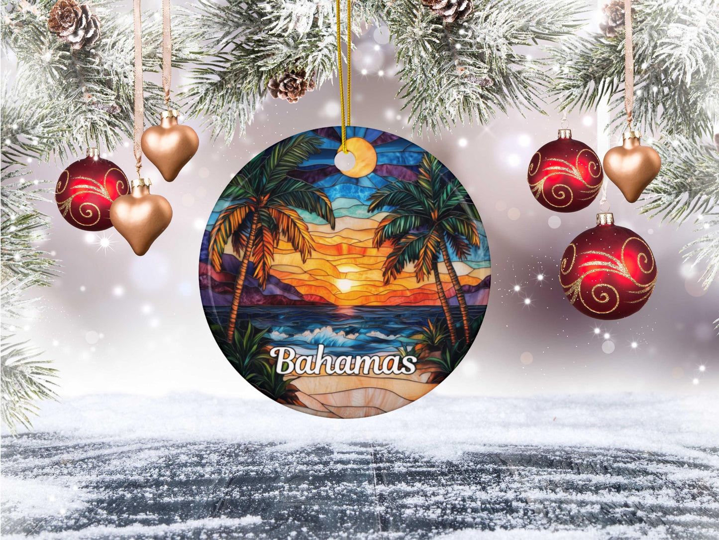Bahamas Christmas Ornament
