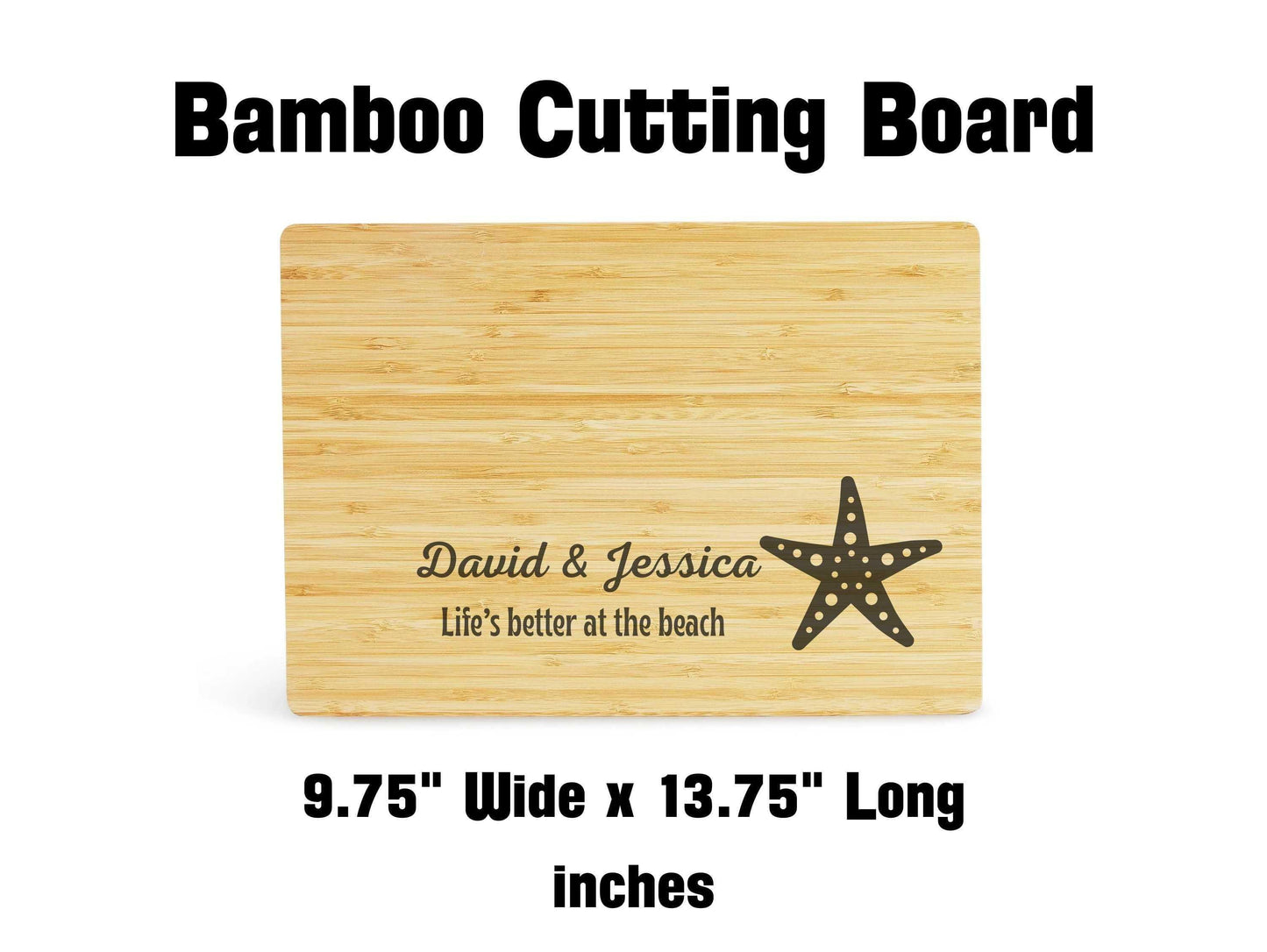 Starfish Beach Themed Cutting Board