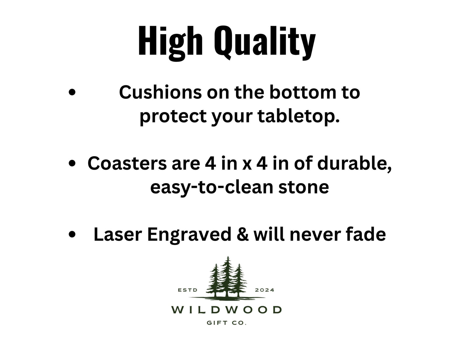 U.S. Air Force Engraved Slate Coaster – Personalized Military Gift