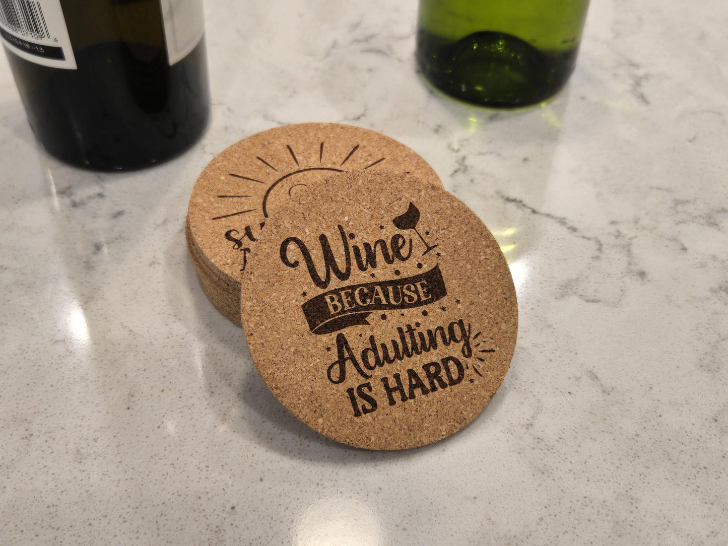 8 Pack Wine Drinking Coasters