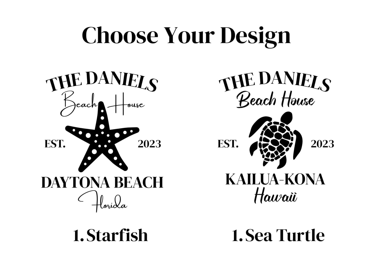 Personalized Beach House Stone Coasters