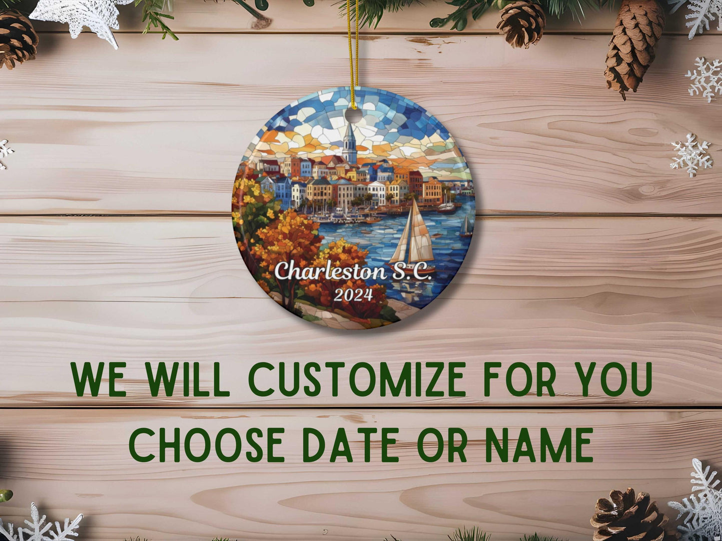 Charleston South Carolina  Christmas Ornament