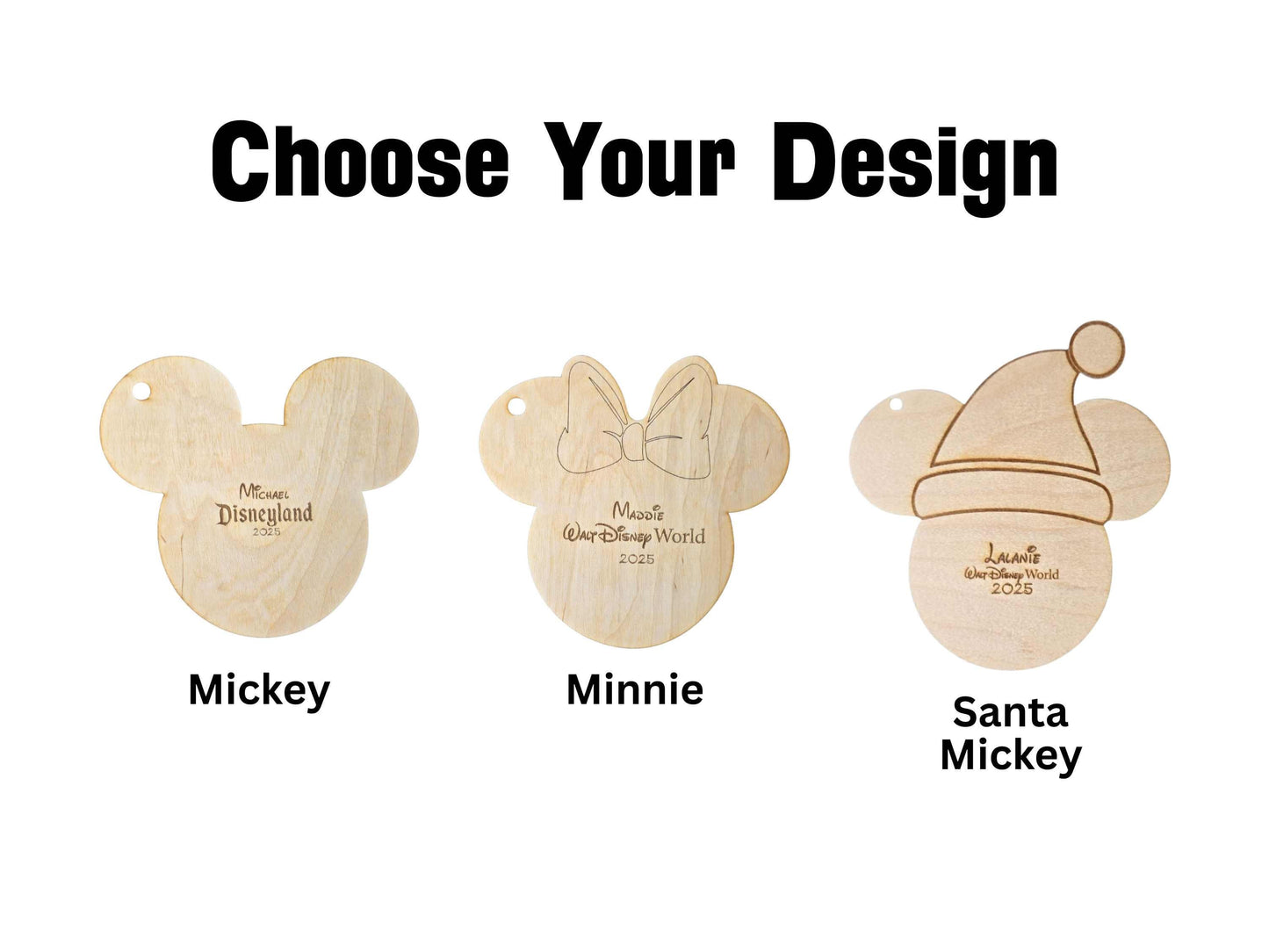 Santa Mickey Disney Parks Autograph Ornament