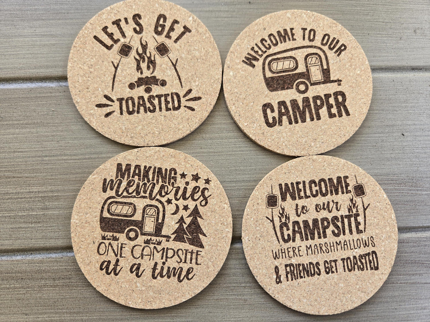 8 Pack of RV Camping Coasters
