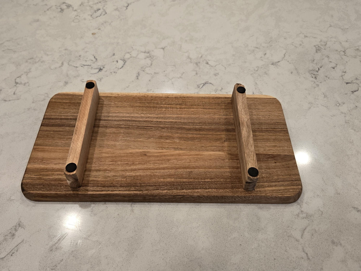 Engraved Acacia Wood Serving Tray, Personalized Father's Day Gift