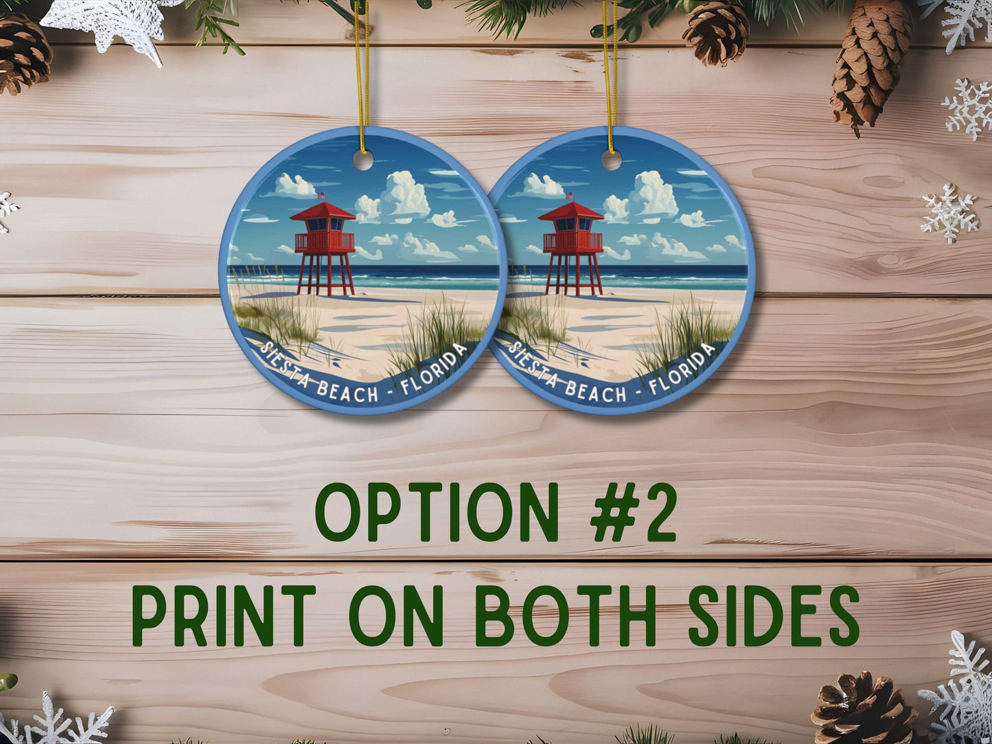 Siesta Beach Florida Ornament