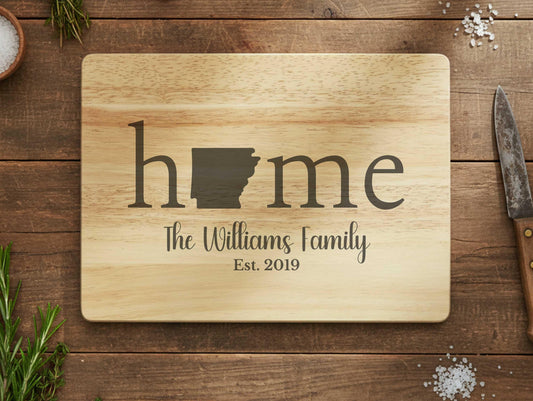 Personalized Arkansas Wood Charcuterie or Cutting Board