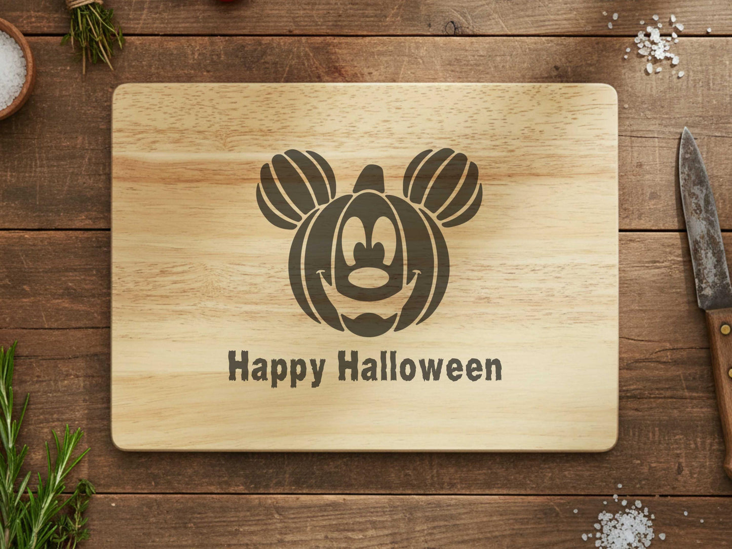 Pumpkin Mickey Mouse Charcuterie or Cutting Board