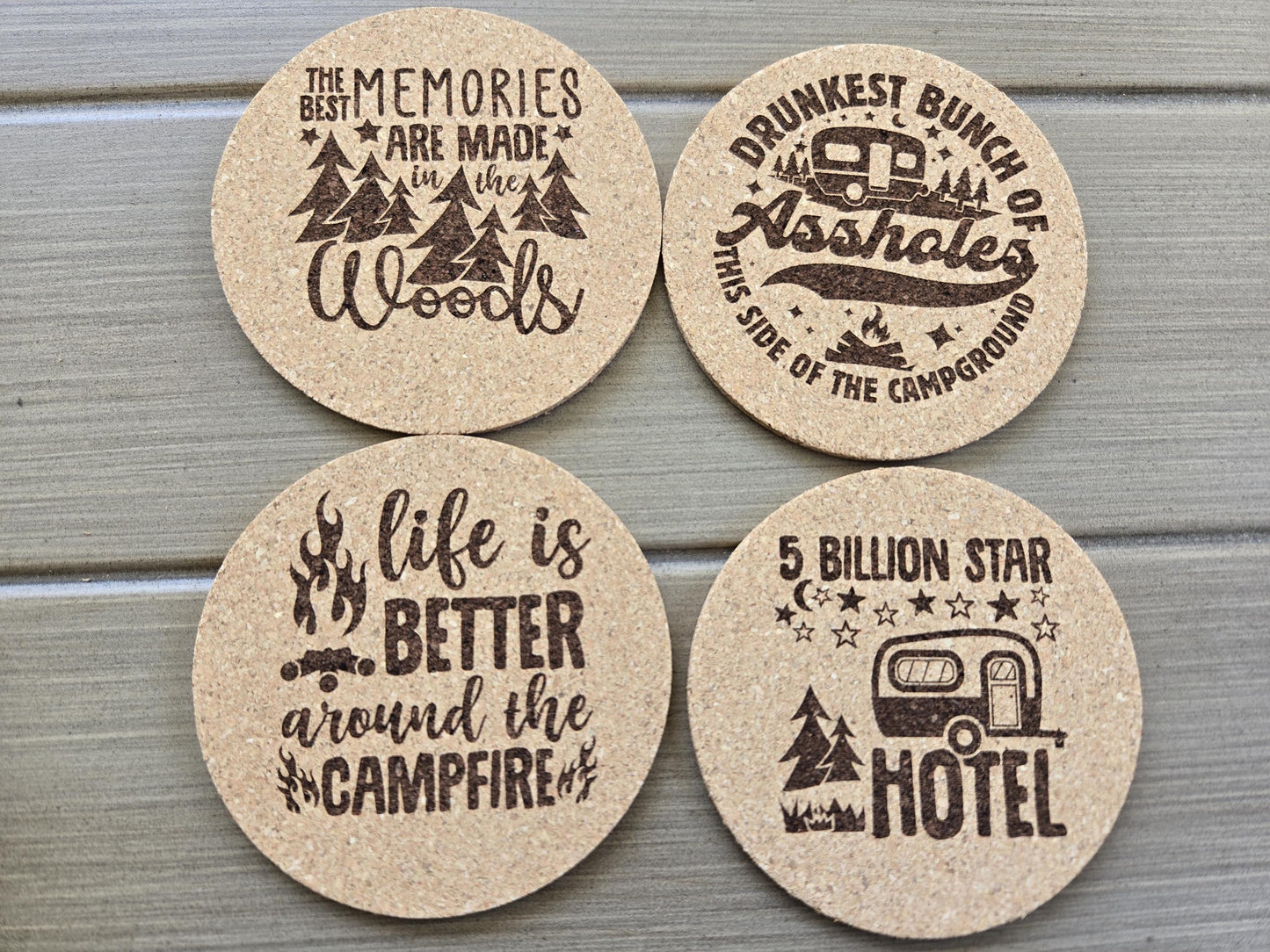 8 Pack of RV Camping Coasters