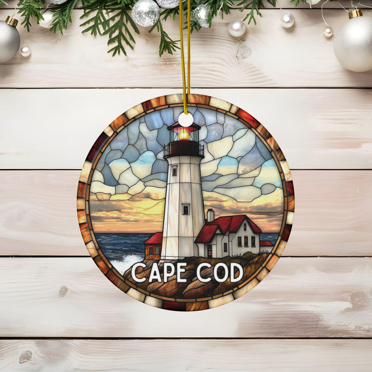 Cape Cod Faux Glass Style Ornament
