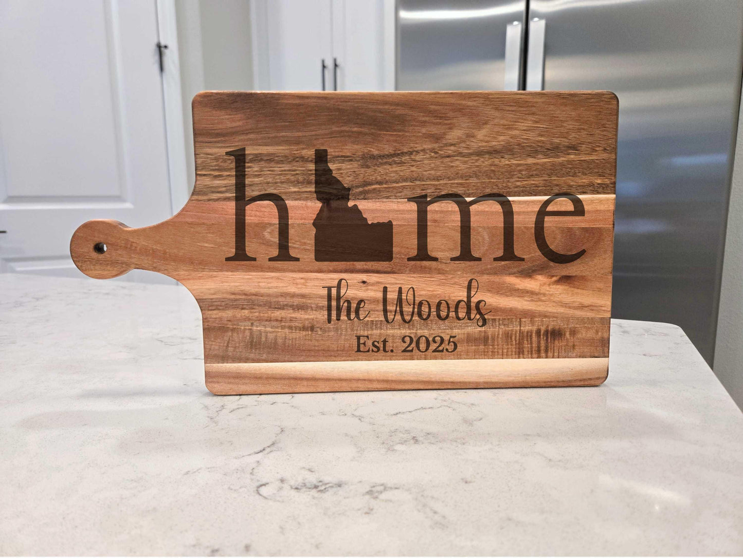 Personalized Idaho Wood Charcuterie or Cutting Board