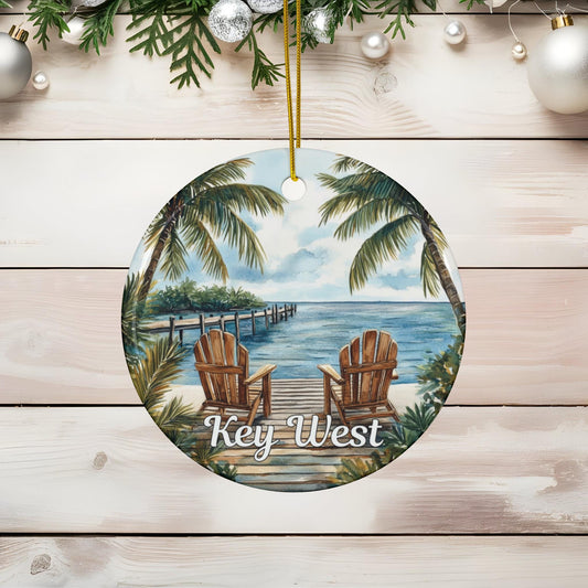 Florida Keys Illustrated Ornament