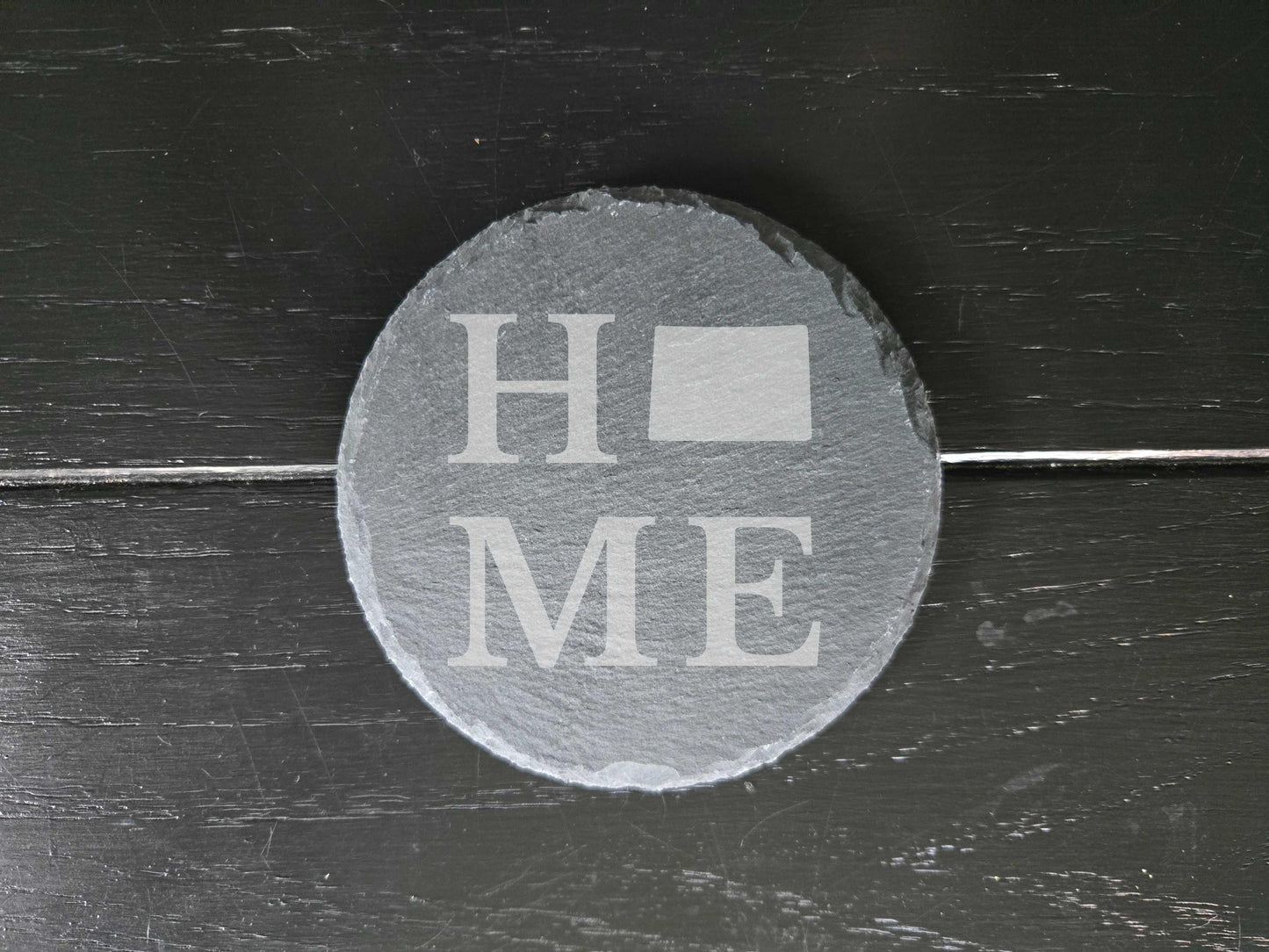 Colorado Home State Engraved Drink Coasters, Set of 4