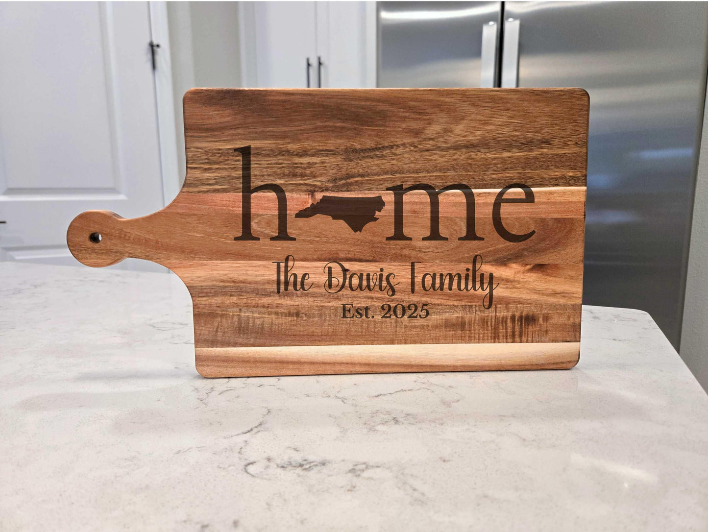 Personalized North Carolina Home Charcuterie or Cutting Board