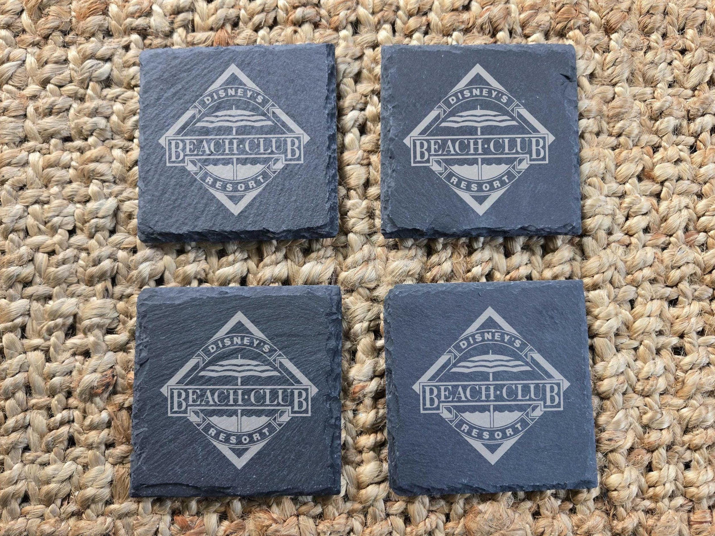 Disney's Beach Club Resort Stone Coasters, Set of 4
