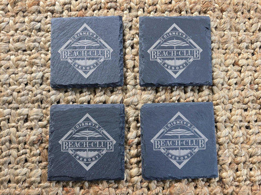 Disney's Beach Club Resort Stone Coasters, Set of 4