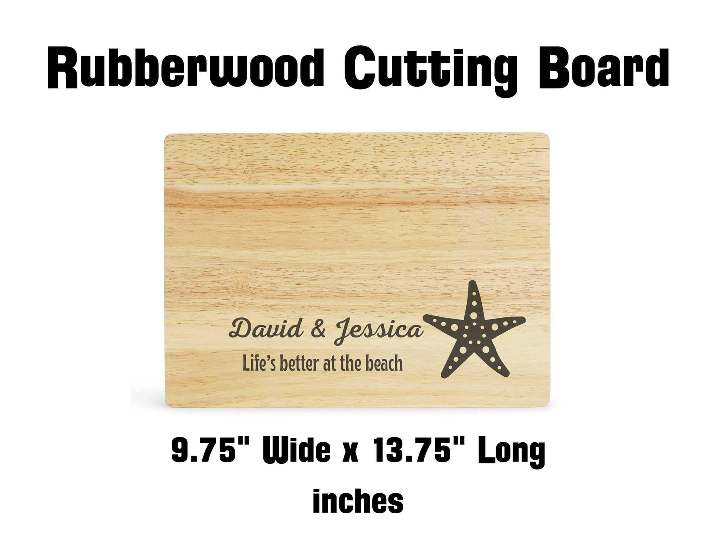 Starfish Beach Themed Cutting Board