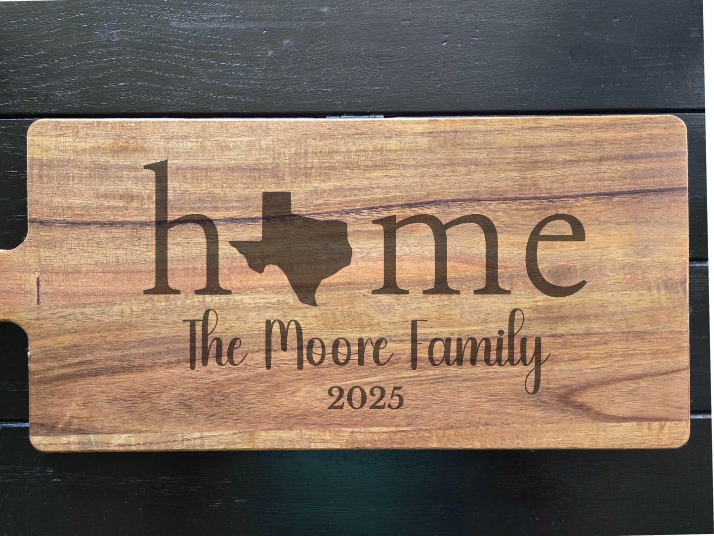 Personalized Texas Housewarming Charcuterie or Cutting Board