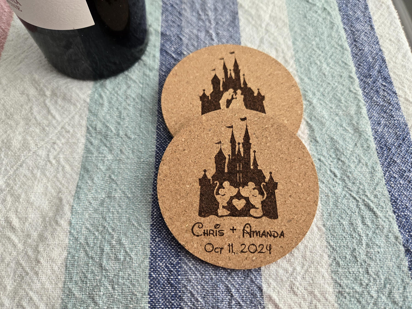 Fairytale Wedding Favor Drink Coasters, Disney Inspired Wedding Favors, Wedding Coasters for Receptions Gifts, Wedding Favors For Guests