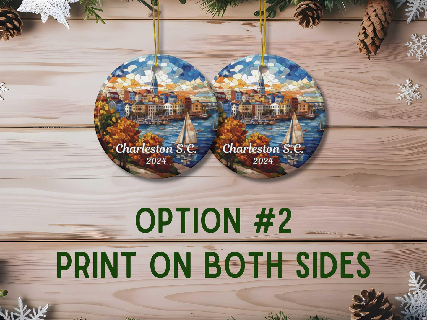 Charleston South Carolina  Christmas Ornament