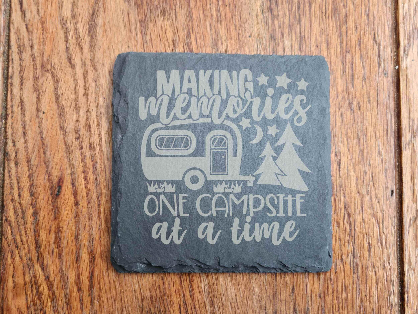 Slate RV Camping Coasters Set of 4