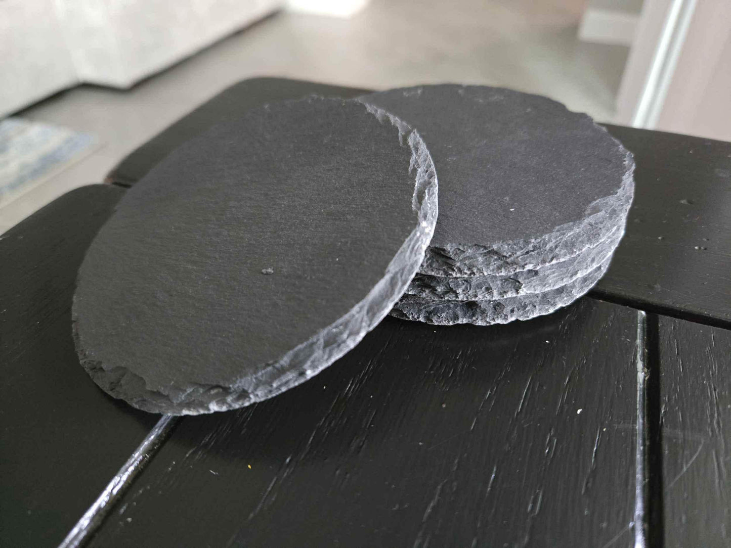 Florida Home State Engraved Stone Coasters, Set of 4